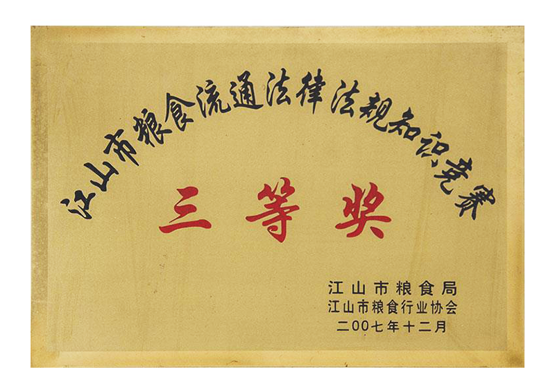 知識(shí)競(jìng)賽三等獎(jiǎng)